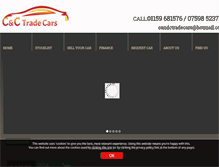Tablet Screenshot of candctradecarshucknall.co.uk